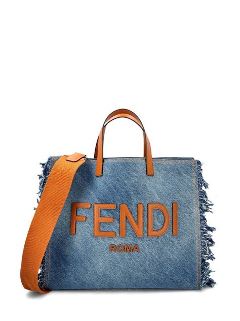 fendi denim tote.